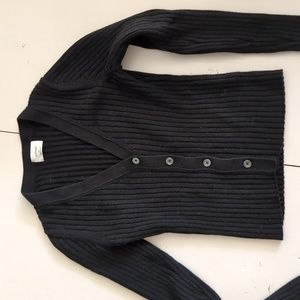 Aritzia x Wilfred Cropped Black Cardigan